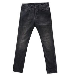 GAP Jeans Mens 31x32 Black 1969 Slouchy Slim Fit Grunge American Ringspun Denim